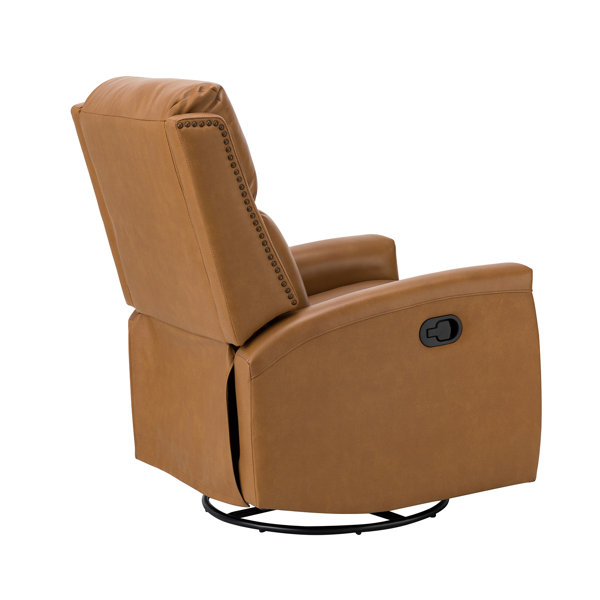 ARTFUL LIVING DESIGN Hilario 30.31'' Wide Genuine Leather Swivel Rocker Recliner & Reviews Wayfair